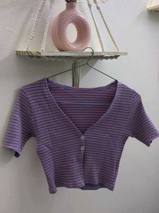Striped Crop Top