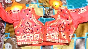 Banarshi lhegha Blue &amp; Pink Color