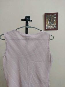 Pink cowl top