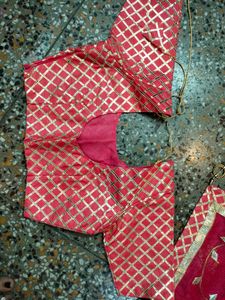 Rajputana Gota Patti Peach Pink  Lehenga