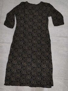 Black Print Kurti
