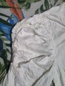 White Three-Quarter Sleeve Top