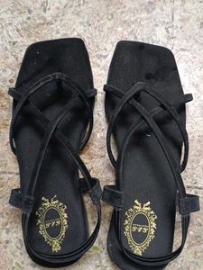 Elegant Black Strappy Sandals