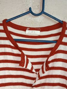 Women's Striped Cardigan Sweater