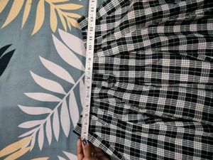 Checked Skort (Skirt With Attached Shorts)