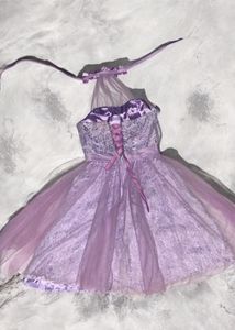 Lavender Pretty Short Dress