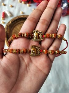 Shiv Ji Rudraksh Rakhi Set Of 2 Pcs