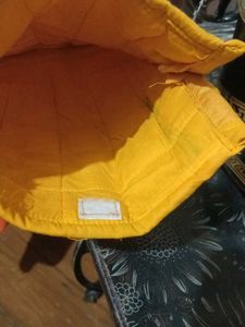 Mustard Quilted shoe bag