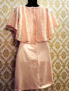 Elegant Pink Lace Dress For Girls