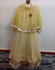 Dress with Detached Capelet