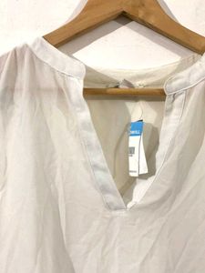 Off White Sleeveless Top