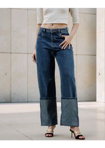 Wide Leg Denim Jeans