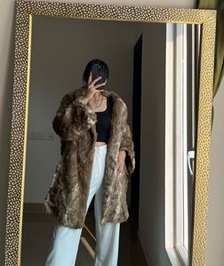 H&amp;M Fluffy Loose Fit Fur Coat