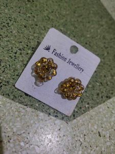 Golden Flower Earrings