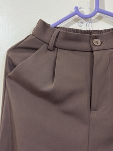 Brown Straight Pants