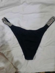 vs Black Bottoms with Rhinestone Detail