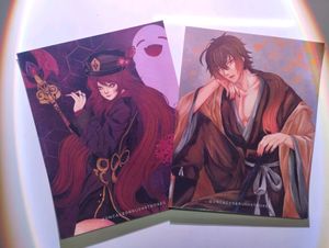 Anime Poster of HuTao and Zhongli
