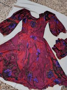 Anarkali With Dupatta And Bottom Aesthetic Wibes