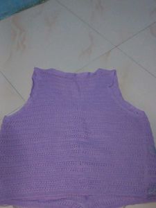 Lavender Knit Vest