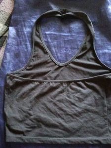 Black Halter Top