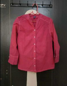 Stylish Hot Pink Cotton Shirt