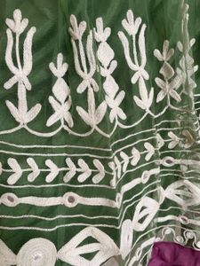 Green Embraced Anarkali