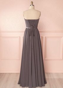 Myrcella Charcoal | Corset Back Gown
