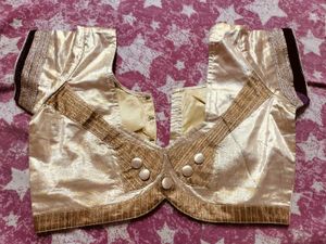 Vintage Gold Sari Blouse