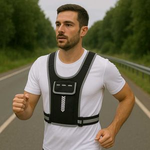 Reflective Running Jacket with Mobile Pocket"