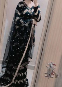 Brand New BLACK Sequence Sharara  With Dupatta
