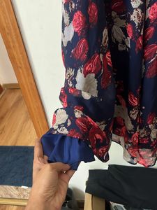 BLUE FLORAL PARTY WEAR PALAZZO