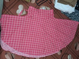 Pink Checked skirt