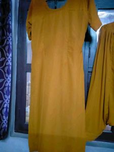 Mustard Kurta Set