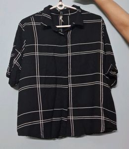 A Checked Denim Shirt