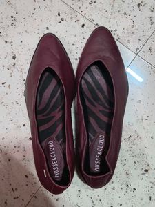 Chic Maroon Casual Shoes , Imported Pure Leather