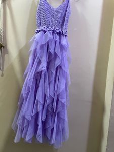 Lavender Ruffle Dress