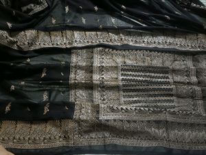 Black Beautiful Georgette Saree