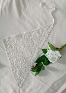 Pinterest Lace Trimmed Headscarf