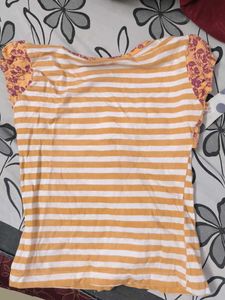 Striped Floral Top for kids up to 2yrs