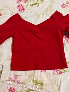 Red Crop Top From Athena
