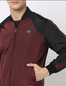 DNMX Maroon and Black REVERSIBLE Bomber Jacket