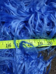 Blue Faux Fur Jacket