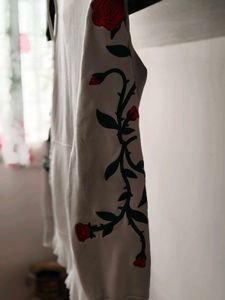 Floral Embroidered Hoodie