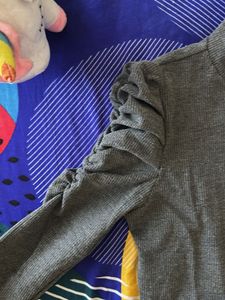 Gray Bodycon Mini Dress