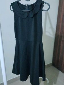 Chic Black Peter Pan Collar Dress