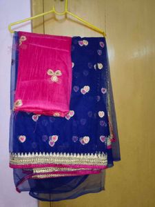 Saree With Blouse Piece