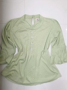 mint green 3/4 Sleeve Top