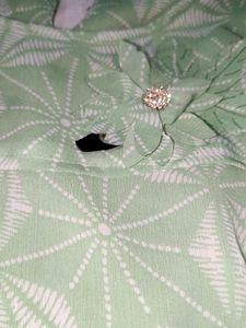 Green Floral Lace Top