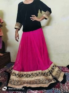 Beautiful Designed Rose Pink Colour Lehnga Set