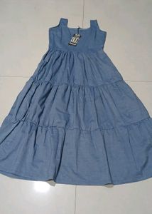 Denim Maxi Dress.size 36